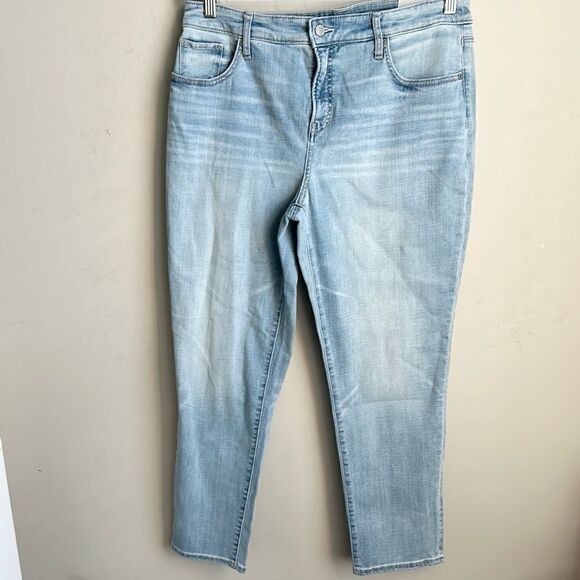 Chico’s So slimming Girlfriend Ankle Jeans 2R=12-14 - Picture 1 of 7